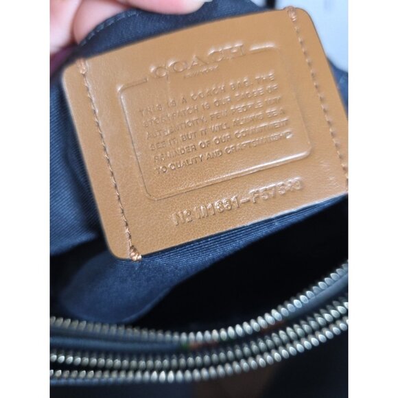 Coach Layla Shoulder Bag in Denim with Floral Print and Leather M1681-F57549 - Picture 5 of 9